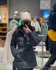 D122605极寒防护小蛮腰科技压胶连帽中长款女式羽绒服 商品缩略图3