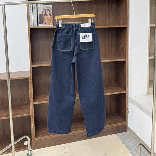 素然Klee Klee靛蓝环保棉直筒牛仔裤122506 商品图4