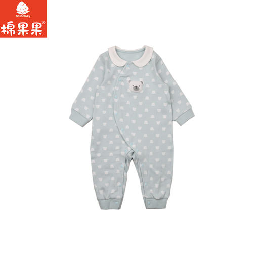 棉果果春季新品男童氨棉汗布纯棉卡通满印爬衣对开连体衣M102722226142 商品图2