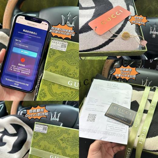 D122607新款双G重叠黑白拼色羊绒流苏围巾披肩 商品图13