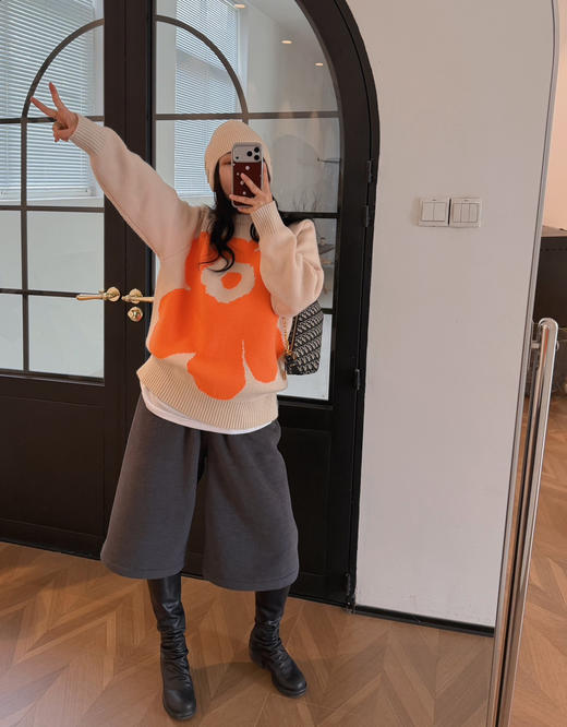 Marimekk* 游霓可太阳花毛衣 商品图8