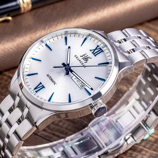 9103309102119 上海SHANGHAI 【专柜同款】上海牌手表时尚潮流男表双历显示全自动机械男士手表 商品图1