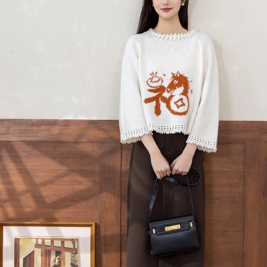 苏苏姐家元倩套头衫手工DIY毛衣编织棒针衣服毛线团毛衣材料包 商品图2