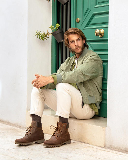 断码特价41码——西班牙原产男士踝靴四季款棕色P03GC1（Gore-Tex防风防水透气） 商品图4