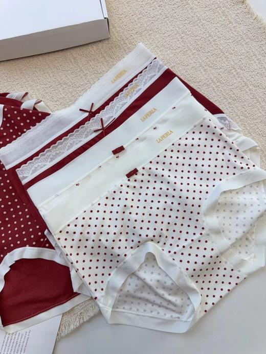 D122616秋冬新款红色系一盒四条装女士高品质内裤 商品图4
