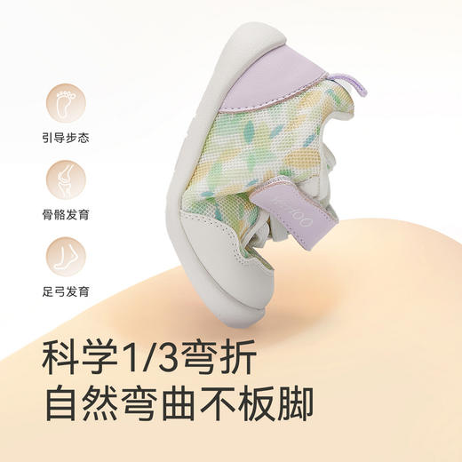 【抗菌+透气】英氏1阶婴儿步前鞋抗菌秋季休闲鞋春秋室内鞋女宝舒适宝宝鞋子 商品图2