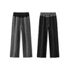 商场同款|森马休闲裤女春季拼色仿呢长裤2026新款简约时尚弯刀裤 商品缩略图4
