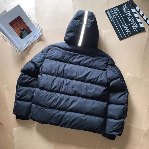 D122623防刮耐磨黑标情侣款连帽短款羽绒服 商品图8