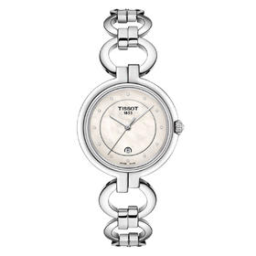 HAT0942101111600 天梭TISSOT 瑞士天梭弗拉明戈系列石英女表钻石时标母贝盘