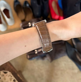 ROMI STUDIO 首饰袋 鳄鱼皮头层牛皮高端真皮手表带RWCLP37426