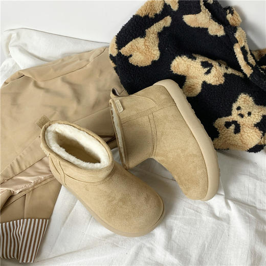 【YW】无忧购大土豆雪地靴女加绒女鞋子厚底保暖勃肯棉鞋3506M（现货48小时内发货) 商品图6