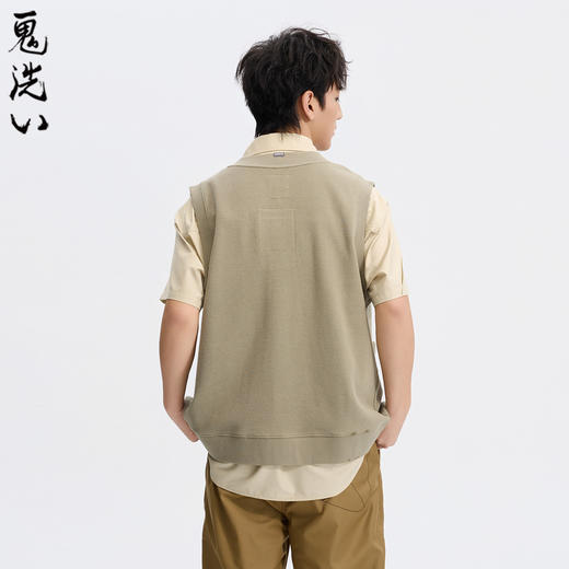 ONIARAI/鬼洗26春季新品黑标石器时代蜜蜂马甲背心男式 A340021 商品图2