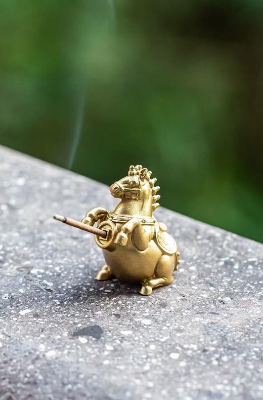 【马到成功·小铜马香插】敦煌福泽马到成功小铜马摆件家用室内香插香薰（买就送线香） 商品图9