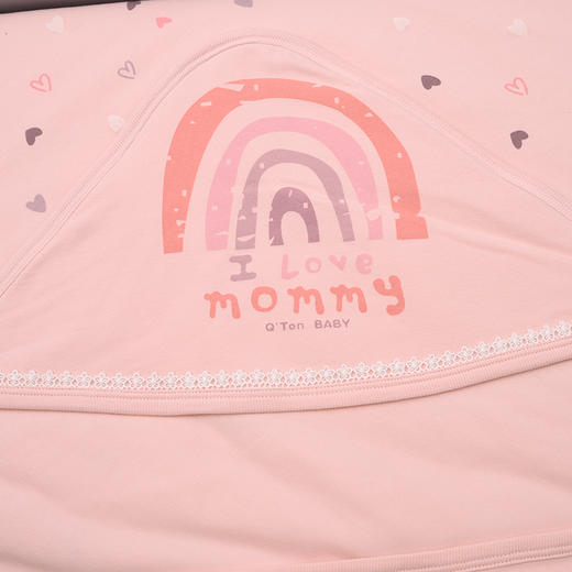 棉果果春季新品氨棉汗布柔软舒适包被5A抗菌纯棉抱被M125550200097（90*90厘米） 商品图2