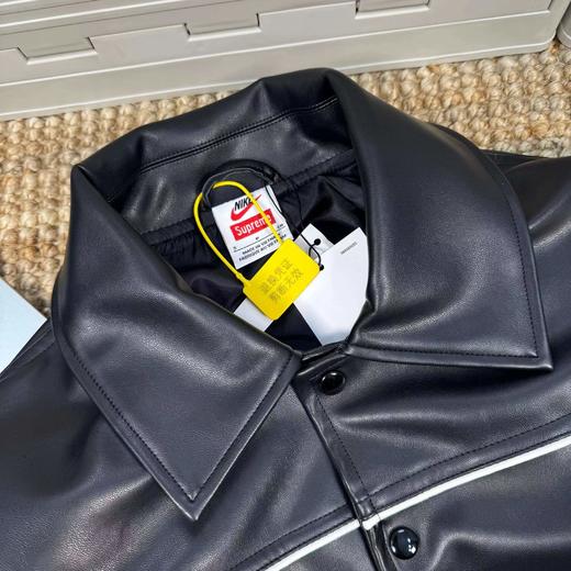 D122621联名款背面logo皮革校队夹克男女同款 商品图5