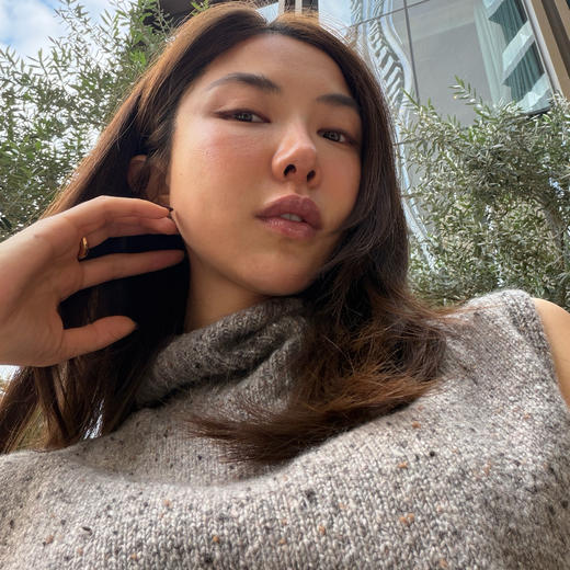 ROMI STUDIO“老钱腔调”羊毛混纺高领花纱彩点毛织背心 RWDSST1855 商品图1