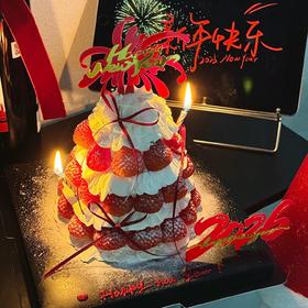 【2026新年蛋糕】草莓许愿树蛋糕
