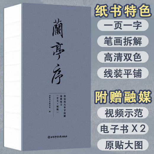 兰亭序:原帖放大单字拆解临摹练习 商品图0