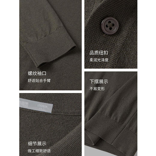 【门店新品&含羊毛&蚕丝】圣得西2025年冬季男士毛衫加厚针织衫 商品图3