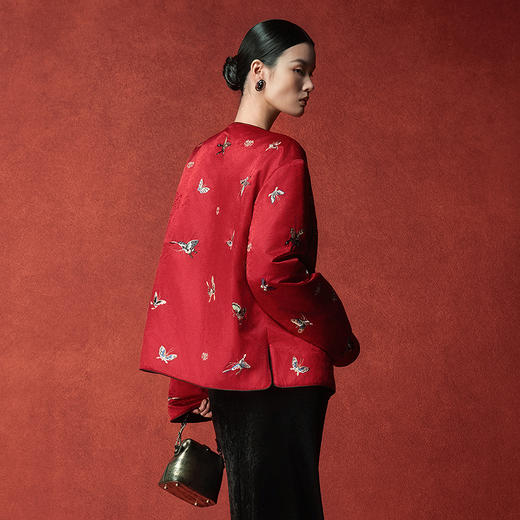 【林栖设计小店】嘉年鸿福|双面双穿棉衣恭王府联名2026早春新款外套女1961102 商品图7