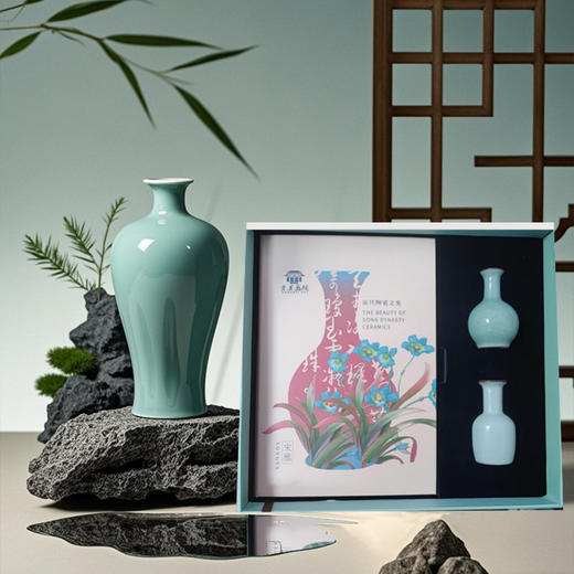 宫美画院 宋雅手账本套装 天清/风笺/芝兰  笔记本 书签 宣纸 折扇 冰箱贴 文创礼盒 手账本  商品图1