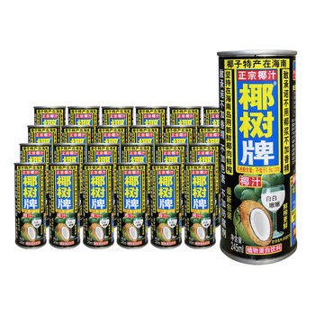 椰树椰汁 245ml*24罐 植物蛋白饮料正宗海南特产 6罐*4组 整箱装 商品图4