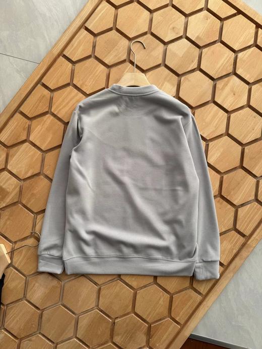 D122625基础圆领休闲内搭男士德绒打底衫卫衣 商品图5