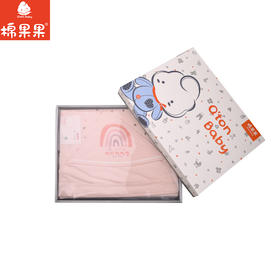 棉果果春季新品氨棉汗布柔软舒适包被5A抗菌纯棉抱被M125550200097（90*90厘米）