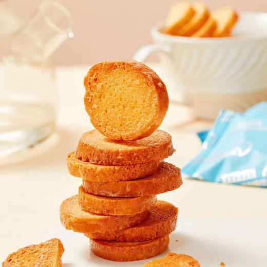 【40包更超值❗️椰奶/黄油脆吐司面包脆】传统工艺20年经验「糕点师傅手作」采用：精选小麦粉，营养乳粉，鲜鸡蛋，鲜奶源黄油等，吐司烤面包干片，早餐代餐下午茶点心休闲小吃糕点L 商品图3