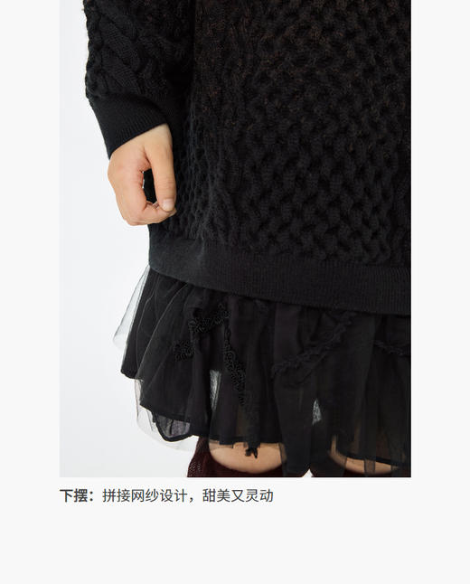 jnby   26年春款  长袖毛衫连衣裙  1Q1G13350 商品图5