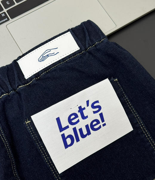 素然Klee Klee靛蓝环保棉直筒牛仔裤122506 商品图7