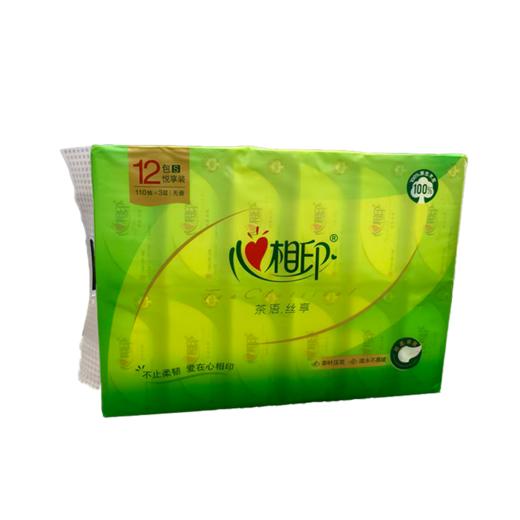 心相印茶语丝享110抽12包面巾纸 商品图0