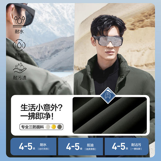 【黄金鲜羽绒】柒牌轻薄羽绒服短款男士秋冬新款商务保暖外套男装129E70950 商品图1