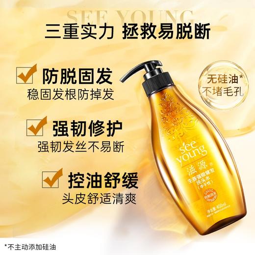 滋源丨 生姜强韧奢养防断洗头水  400ml/瓶 （ 中干性） 商品图2