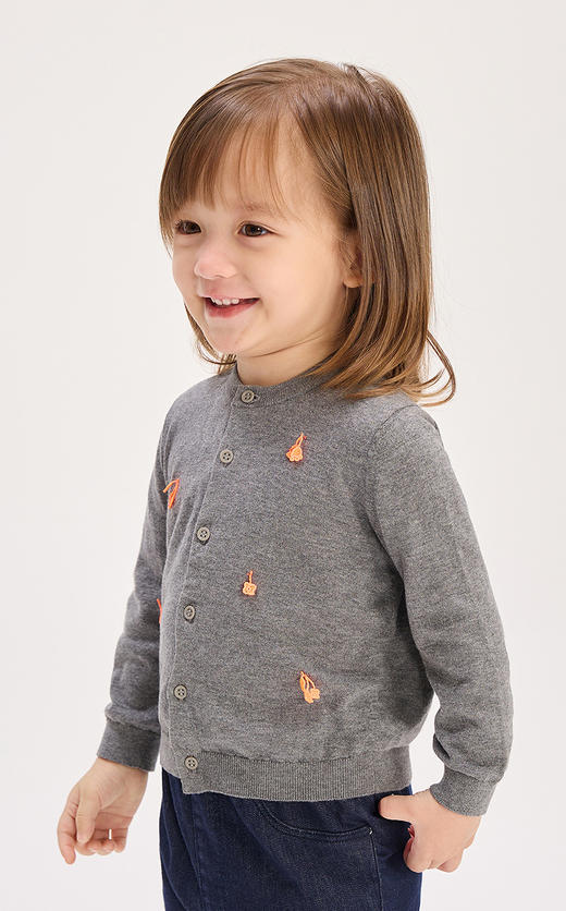 jnby  26年春款  短款开襟针织衫  YQ1310800 商品图3