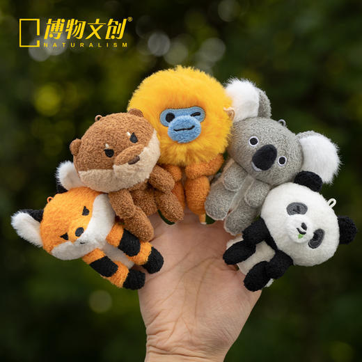 博物文创 掌上动物园系列 指偶 赤狐 考拉 金丝猴 水獭 大熊猫 挂件 指偶 礼物 商品图4