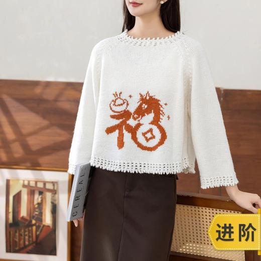 苏苏姐家元倩套头衫手工DIY毛衣编织棒针衣服毛线团毛衣材料包 商品图0