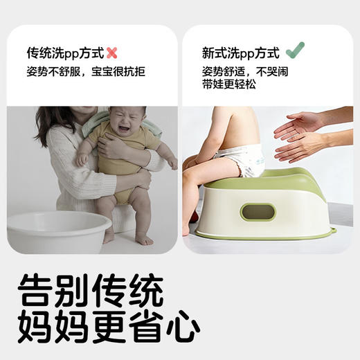 KUB儿童洗屁股神器婴儿女童坐式洗屁屁盆宝宝可坐免蹲男童洗PP 商品图1