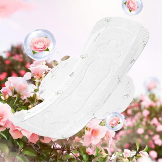 Free飞 山茶花精华纯棉特长夜用420mm卫生巾(Q89) 3片 商品图4