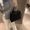 爱马仕 herbag 黑白 防水布 斜挎包 商品缩略图4