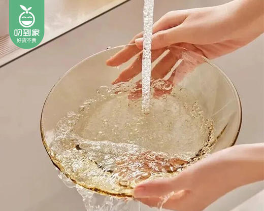 【快递发货】博朗菲琥珀色高硼硅玻璃餐具8件套（4盘+4碗）/1套 商品图4