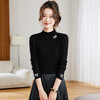 「自」全新升级【铂金会员183/天猫249/差价66】(10807)洛诗琳气质镶钻打底衫2025秋冬半高领弹力显瘦针织上衣女 商品缩略图2