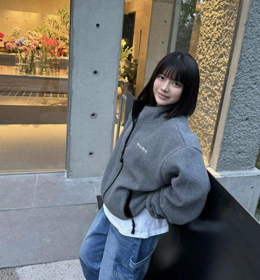 Miu家男女款小标抓绒外套122601 商品图3