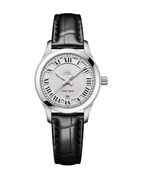 E76401620021382 依波路ERNEST BOREL 瑞士原装真皮表带复古时尚大三针罗马字符石英女表