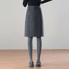 「自」全新升级【铂金会员146/天猫199/差价53】(13227)洛诗琳极简风毛呢半身裙2025冬新款高腰显瘦通勤包臀中裙 商品缩略图2