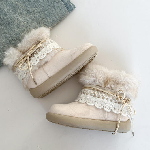 【YW】无忧购时尚雪地靴子女冬季厚底辣妹风中筒棉鞋短靴子3500M（截单后3-5天发货) 商品图6