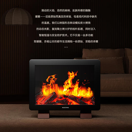 MUSUTAKU摩舒卡仿真火焰壁炉式电暖气 商品图2