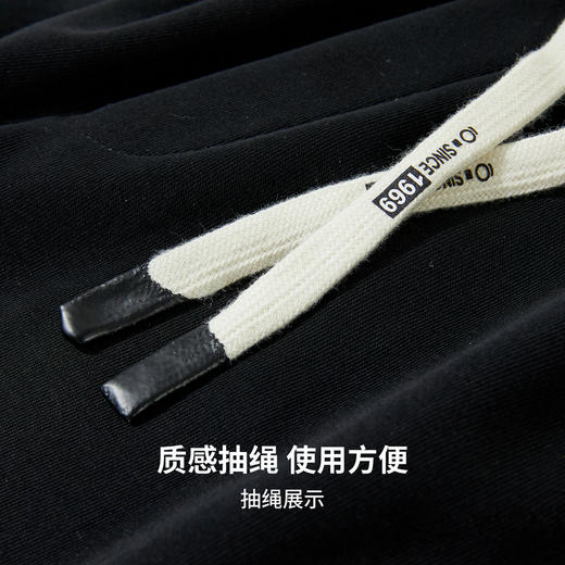 【含棉】圣得西2025年秋冬季男士休闲裤柔软舒适松紧腰直筒裤 商品图8
