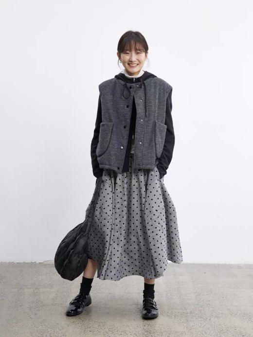 步履不停/5D14070C/羊毛填充保暖轻盈百搭休闲肌理棉马甲 商品图1