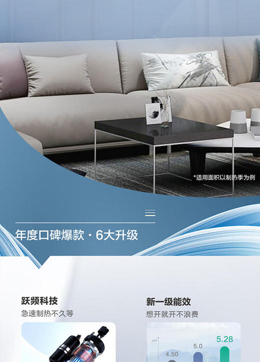 海尔1.5匹变频冷暖空调KFR-35GW/B1KPA81U1 商品图3